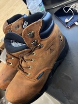 HAWX Enforcer Brown Leather Lace Up COMP Toe Puncture Res. Work Boots Men’s 11D - £42.77 GBP