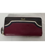 NWT Coach Retro Zip Around Wallet B4/Beet Multicolor Leather - $145.29 CAD