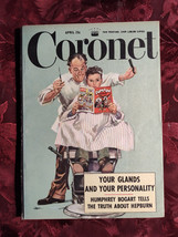 Coronet April 1952 Katherine Hepburn Humphrey Bogart Mormons Bobby Jones China - £7.08 GBP