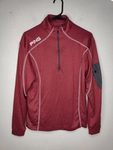 PING Women’s 1/4 Zip Golf Pullover Size Small Sensor Cool Heathered Red  - £20.40 GBP