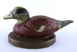 5&quot; Widgeon Duck on Base, Hand Carved by Artist D.P. (Dave Peterson) Marc... - £15.26 GBP