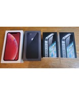 Lot 4 Apple Empty Boxes iPhone 4 Black x2,XR Product Red, 8 Space Grey 64gb - $10.81 CAD