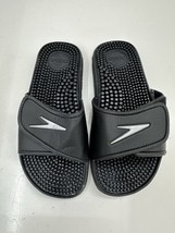 Speedo Womens Slides Size 5 Black Slip On Adjustable Strap - $18.48