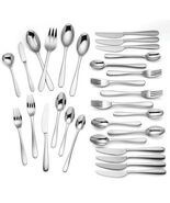 Lenox Haven 54 Piece Flatware Set Service for 8 Stainless 18/10 Classic New - $3,394.21 MXN