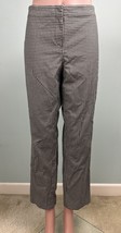 J.Jill Women&#39;s Checkered Black &amp; Tan Cropped Pants Sz 12 26&quot; Inseam - $22.76