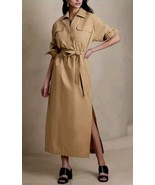 Banana Republic Women&#39;s Ani Popover Shirt Dress New Khaki Beige S Small NWT - $123.60 CAD