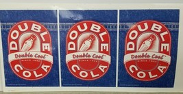 Double Cola Double Cool Denim Motif Advertising Proof Vintage  - £14.87 GBP