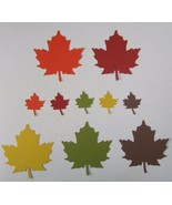 MAPLE LEAF LEAVES Set 60 piece 5 each color Punch Cutouts punch-outs U-P... - $9.87 CAD+