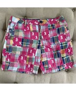 Walt Disney World Mickey Mouse Pink Plaid Madras Shorts M - €19,77 EUR