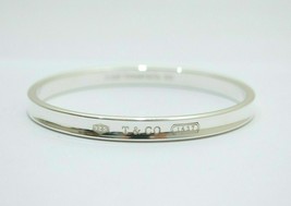 Small Tiffany &amp; Co 1837 Oval Bangle Bracelet in Sterling Silver FREE Shi... - £271.38 GBP