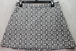 Abercrombie &amp; Fitch Mini Skirts Womens Medium Black Geo Print Cotton Sid... - $18.89