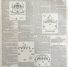 1917 Football Play Diagrams Youth&#39;s Companion Article Full Page Sports L... - $473.67 MXN