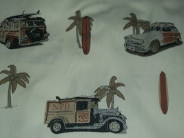 Newport Blue Woody Car Delivery Truck Island Brand Men&#39;s Hawaiian Shirt ... - $44.99