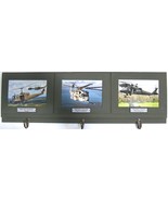 Three 4"x6" prints of Famous U.S. Helicopters on a 24" Keychain Display Rack - $34.60