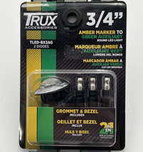 TRUX TLED-BX3AG 3/4&quot; 2 Diode Amber Marker to Green Auxiliary LED Light - £9.90 GBP