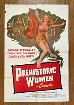 *PREHISTORIC WOMEN (1950) Laurette Luez, Allan Nixon, Mara Lynn Men for ... - $95.00