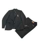 Dockers Suit Mens 38x31 Black Striped Blazer Straight Leg Pant Office Ca... - $121.42 CAD