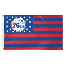 Philadelphia 76ers 90cmx150cm/3x5FT Single-Sided Deluxe Patriotic Americana Flag - £15.46 GBP