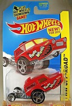 2014 Hot Wheels #87 Off Road-Daredevils HW POPPA WHEELIE Red Variant wChrome 5Sp - £6.23 GBP