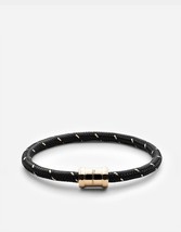 Miansai women&#39;s mini single rope casing bracelet in Black/Gold - size S - £42.94 GBP