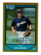 2007 Bowman Chrome Baseball Prospects Gold Refractor BC39 Steven Solimann 17/50 - £15.18 GBP