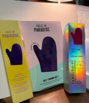 Set Of 2 Isle Of Paradise or Tanologist  Self Tan Mitt Reusable &amp; Double... - $20.97