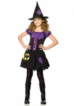 Black Cat Witch Child Halloween Costume Girl&#39;s Size Small 4-6 - £21.45 GBP