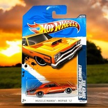 Hot Wheels Muscle Mania Mopar ’12 ’69 Dodge Coronet Super Bee Orange 4/10 NIP - £7.77 GBP
