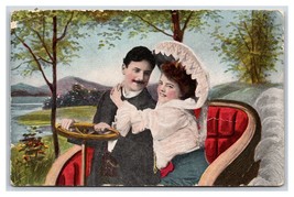 Romance Couple in Automobile Embracing DB Postcard V1 - £2.32 GBP
