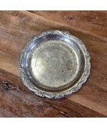 VNTG Silver Plated EP on Steel 4&quot; Coaster or Ashtray Trinket Dish Made i... - €8,30 EUR