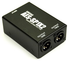 Whirlwind AES-SP1X2  Splitter 1 XLR Female to 2 XLR Maile AES/EBU Box - $3,171.68 MXN