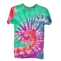 Hanes ComfortSoft Tie-Dye T-Shirt Small Unisex Tagless SS Multi-Color - £11.66 GBP
