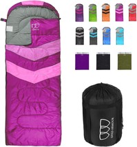 Gold Armour Sleeping Bags For Adults Kids Boys Girls Backpacking, Right Zipper - £35.52 GBP