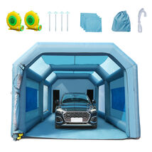 VEVOR 28x16x11ft Inflatable Paint Booth, Inflatable Spray Booth, 110V, Blue - $785.90