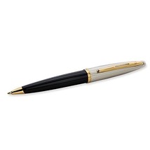 Waterman Carène Deluxe Ballpoint Pen, Gloss Black & Silver Plated with 23k Gold  - $234.73