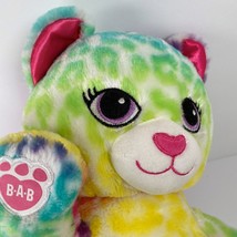 Build-A-Bear Rainbow Leopard Cat Plush Stuffed Animal RETIRED - £28.06 GBP