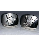 Fancy Speidle Chevron Airplane Bird Design Cufflink Set Sterling Silver ... - $492.71 MXN