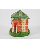 ADORABLE MINIATURE CLAY HOUSE FIGURINE Two Story Townhome SAN FRANCISCO - $129.43 MXN