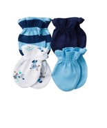 Gerber Baby Boy Mittens, Size 0-3M, Qty 4, Puppies, Stripes and Solid - $7.95