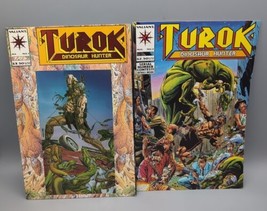Turok Dinosaur Hunter #1 And #2 Lot 1993 Valiant comic Foil Comic Book - $18.37
