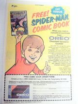 1984 Color Ad Nabisco Oreos Spider-Man Comic Book Promo - £6.28 GBP