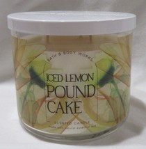 Bath &amp; Body Works 3-wick Scented Candle Lot Set Of 2 Iced Lemon Pound Cake - £54.84 GBP