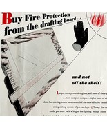 Kidde Fire Extinguishing System 1940s Advertisement Lithograph Draft Boa... - $39.99