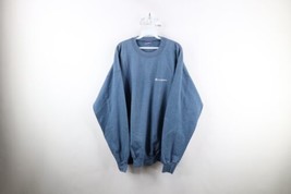Vintage 90s Champion Mens XL Faded Spell Out Crewneck Sweatshirt Heather Blue - £41.99 GBP