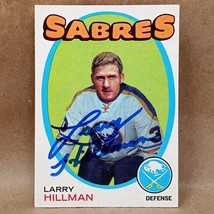 1971-72 O-Pee-Chee #168 Larry Hillman SIGNED Autographed Buffalo Sabres Card - £15.94 GBP