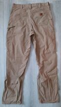 Carhartt Carpenter Pants Men’s 34x33 Dark Khaki B151 DKH Dungaree Fit Wo... - $25.17