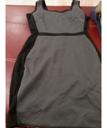 Banana Republic Factory 6 Petite black/grey Sleeveless Sheath Dress - $111.95 MXN