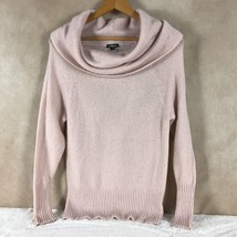 EXPRESS Women&#39;s Soft Cowl Neck Pink Pullover Sweater Size XS - £12.52 GBP
