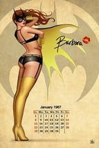 Nathan Szerdy SIGNED DC Batman Art Print ~ Barbara Gordon Batgirl Calend... - $25.73