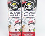 Crayola Take Note Dry Erase Wall Paint 40 Sq Ft Clear Residential Grade ... - $31.88